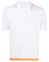 Мужская белая льняная футболка-поло от Jacquemus