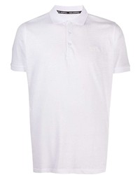 Мужская белая льняная футболка-поло от Karl Lagerfeld