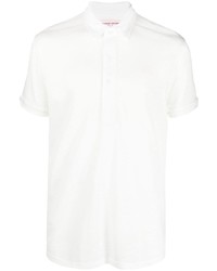 Мужская белая льняная футболка-поло от Orlebar Brown