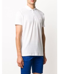 Мужская белая льняная футболка-поло от Karl Lagerfeld
