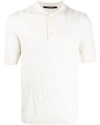 Мужская белая льняная футболка-поло от Tagliatore