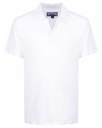 Мужская белая льняная футболка-поло от Vilebrequin