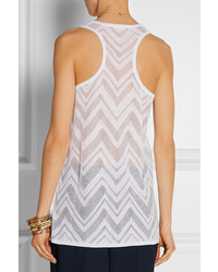 Женская белая майка крючком от M Missoni