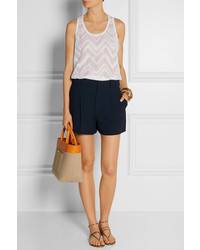 Женская белая майка крючком от M Missoni