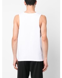 Мужская белая майка с вышивкой от Ami Paris