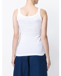 Женская белая майка с вышивкой от Antonio Marras