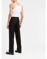 Мужская белая майка с вышивкой от Dolce & Gabbana