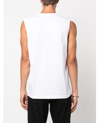 Мужская белая майка с вышивкой от Diesel