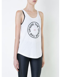 Женская белая майка с принтом от The Upside