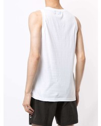 Мужская белая майка с принтом от Fila