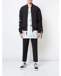 Мужская белая майка с принтом от Haculla