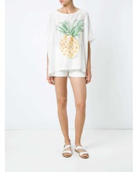 Женская белая майка с принтом от Martha Medeiros