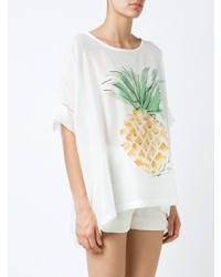 Женская белая майка с принтом от Martha Medeiros