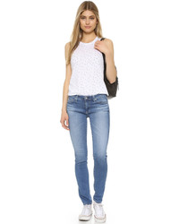 Женская белая майка с принтом от Stateside