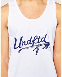Мужская белая майка с принтом от Undefeated