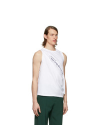 Мужская белая майка с принтом от Martine Rose