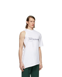 Мужская белая майка с принтом от Martine Rose