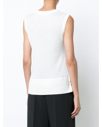 Женская белая майка от Veronica Beard