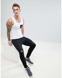 Мужская белая майка от French Connection