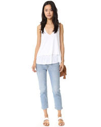 Женская белая майка от Lanston