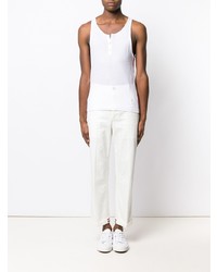 Мужская белая майка от Thom Browne