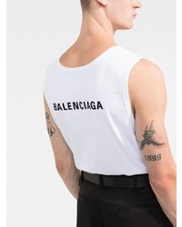 Мужская белая майка от Balenciaga