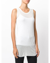 Женская белая майка от Ann Demeulemeester