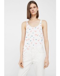 Женская белая майка от Mango