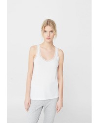 Женская белая майка от Mango