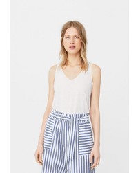 Женская белая майка от Mango