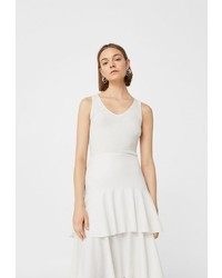 Женская белая майка от Mango