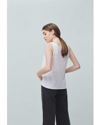 Женская белая майка от Mango