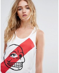 Женская белая майка от Cheap Monday