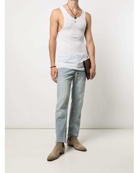 Мужская белая майка от Amiri