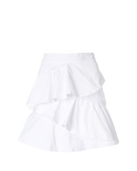 Белая мини-юбка с рюшами от Isabel Marant Etoile