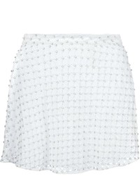 Белая мини-юбка с украшением от MICHAEL Michael Kors