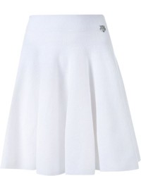 Белая мини-юбка со складками от Kenzo