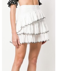 Белая мини-юбка от Ulla Johnson