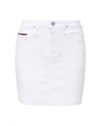 Белая мини-юбка от Tommy Hilfiger Denim