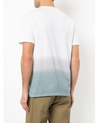 Мужская белая омбре футболка с круглым вырезом от Lanvin