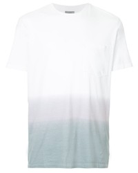 Мужская белая омбре футболка с круглым вырезом от Lanvin