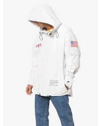 Мужская белая парка от Heron Preston