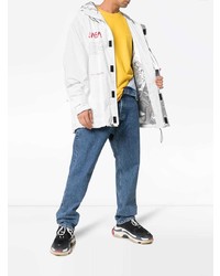 Мужская белая парка от Heron Preston