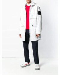 Мужская белая парка от Moncler
