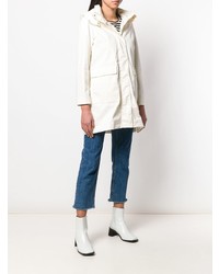 Женская белая парка от Woolrich