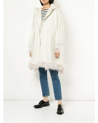 Женская белая парка от Tu Es Mon Trésor