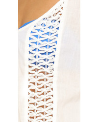 Белая пляжная туника крючком от Sofia by Vix