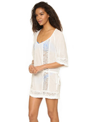 Белая пляжная туника крючком от Sofia by Vix