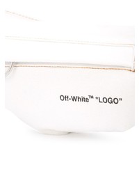 Мужская белая поясная сумка из плотной ткани от Off-White