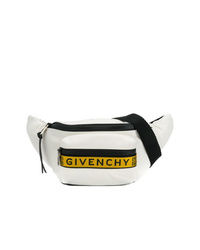 Мужская белая поясная сумка из плотной ткани от Givenchy